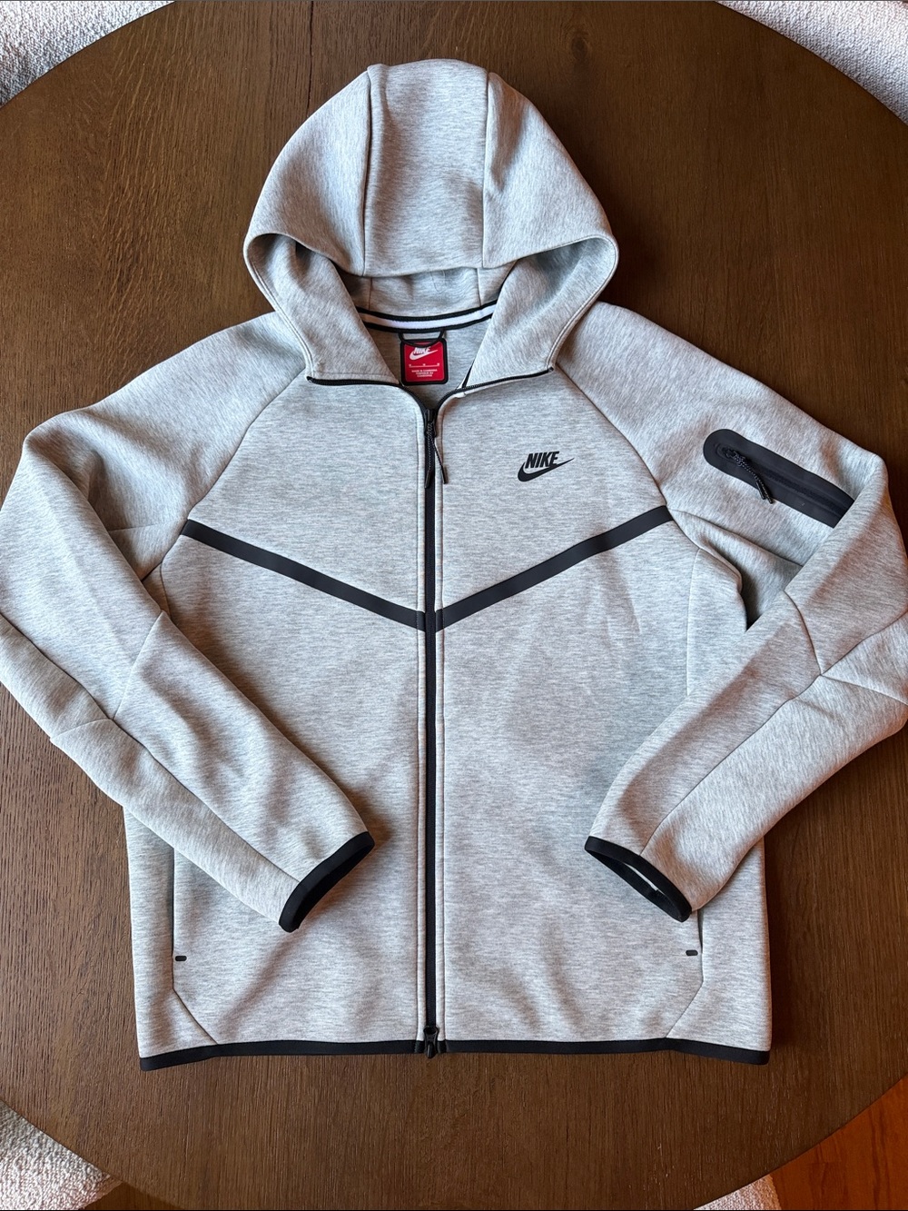 Nike Men’s Heather Gray Full-Zip Hooded Performance Jacket NWOT 🏷️